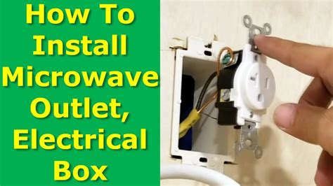 attach electrical box to microwave cabinet|electrical box for microwaves.